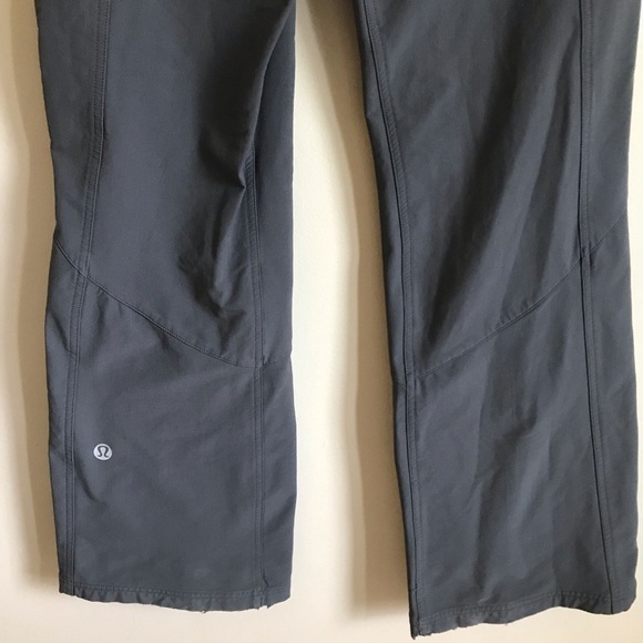 Rare Lululemon Carry All Pant Bootcut Softshell Hiking Trail Grey Size 10 - Picture 9 of 11